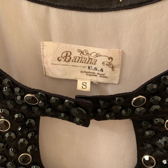 Banana Light Gray Beaded Dress - Picture 2 of 5